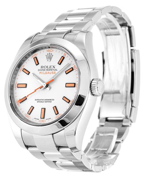 replica rolex millguass orange|rolex 116400 milgauss.